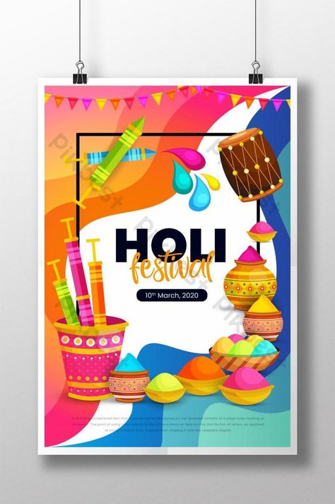 Happy Holi Festival Poster Design#pikbest# Holi Creative Poster Design, Holi Festival Poster, Holi Creative, Happy Holi Festival, Festival Poster Design, Holi Messages, Holi Status, Company Banner, Holi Poster