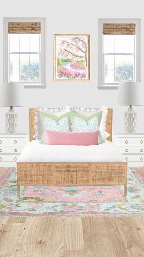 Blue Green Bedrooms, Colorful Room, Coastal Preppy, College Dorm Room Decor, College Apartment Decor, Dorm Room Inspiration, Girly Room, Redecorate Bedroom, Room Remodeling