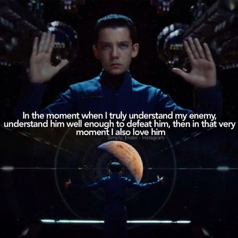 Ender's game. [unlike Finnegans Wake, there is absolutely an apostrophe] Enders Game Quotes, Enders Game Fanart, Ender Wiggin, Enders Game, Finnegans Wake, Ender's Game, Orson Scott Card, Asa Butterfield, Game Quotes