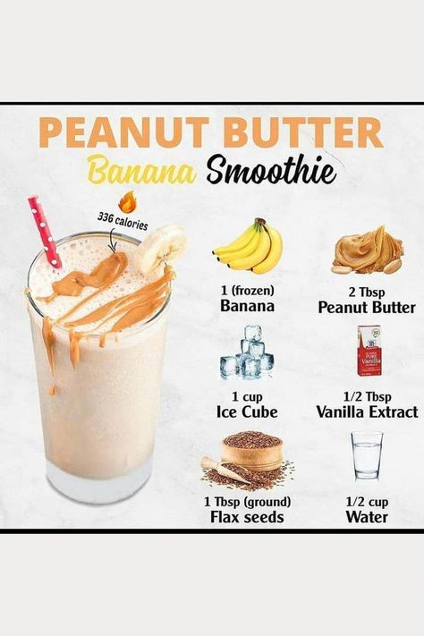 Get Slim Fast, Peanutbutter Smoothie Recipes, Peanut Butter Shake, Banana Smoothie Healthy, Almond Butter Smoothie, Fruit Smoothie Recipes Healthy, Peanut Butter Banana Smoothie, Protein Shake Smoothie, Banana Smoothie Recipe