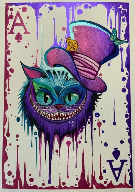 El gato popart Alicia en el país de las marav Alice In Wonderland Cheshire Cat Art, Cheshire Cat Painting, Live Action Disney, Alice In Wonderland Painting, Cheshire Cat Drawing, Alice In Wonderland Cat, Alice In Wonderland Paintings, Cheshire Cat Art, Alice In The Wonderland