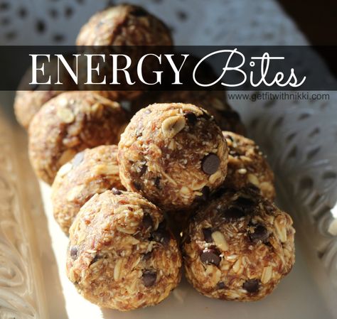 Energy Bites Archives - Get Fit With Nikki Healthy Greek Salad Dressing, Easy Energy Bites, Energy Bite, 21 Day Fix Snacks, No Bake Energy, Peppermint Fudge, Energy Bites Recipes, No Bake Energy Bites, Protein Treats