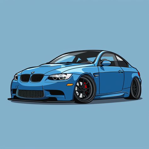 Bmw Cartoon Wallpaper, Bmw Cartoon, Bmw Art, Motorcycle Drawing, Color Pencil Art, Color Pencil, Pencil Art, Bmw M3, Cartoon Wallpaper