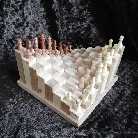 Unique Chess Boards, Cute Chess Board, Homemade Chess Set, Homemade Chess Board, Custom Chess Board, Cool Chess Boards, Chess Board Ideas, Chess Board Diy, Chess Board Aesthetic