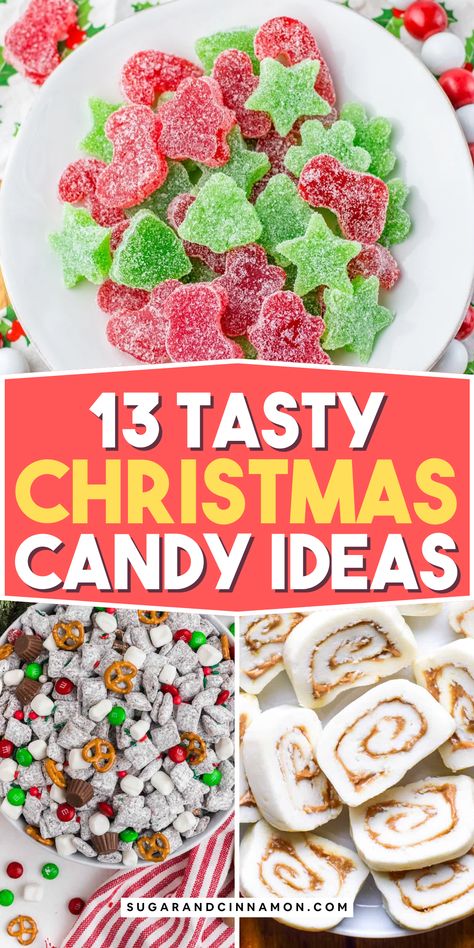 Looking for festive treats? 🍬🎄 These easy Christmas candy recipes are perfect for the holidays! From homemade fudge to peppermint bark, you'll find a variety of sweet ideas to impress your guests. Save this pin for all your Christmas candy-making inspiration! 📌💖 Starburst Candy Ideas, Christmas Candy Ideas Homemade, Christmas Candy Mold Recipes, Cute Christmas Candy Ideas, Christmas Candy Ideas For Kids, Xmas Candy Crafts, Candy Gift Ideas Christmas, Christmas Candy Tray Ideas, Christmas Candy And Treats