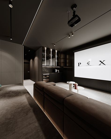 Contemporary Cinema Room, Modern Home Cinema, Small Home Theater Room Design, Home Theater Interior Design, Cinema Interior Design, Home Cinema Room Ideas, Luxury Home Cinema Room, Small Home Theater Rooms, Cinema Interior