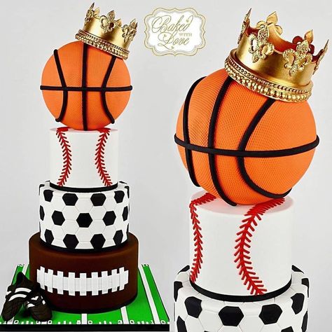 olubunmi Temitope on Instagram: “#Repost @naijabakers • • • • • • A.R.T. . . Reposted from @_bakedwithlove_ -  Sooo incredibly honored to have made this All-Star themed…” Sports Ball Cake, Baseball Party Theme, Man Cake Ideas, Born 2 Ball, Masculine Cake, All Star Baby, Sports Cake, Covered Marshmallows, Basketball Theme Party