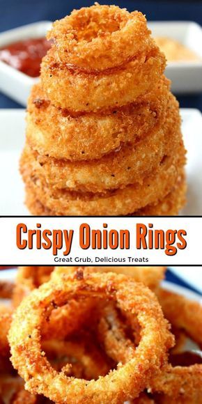 Onion Rings Recipe Easy, Crispy Onion Rings, Homemade Onion Rings, Onion Rings Recipe, Grandbaby Cakes, Baked Onions, Tandoori Masala, Crispy Onions, Creative Kitchen