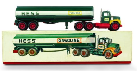 Take A Look At How Much The Hess Toy Trucks Have Changed Throughout The Years Hess Trucks, Toy Helicopters, Tanker Ship, Toy Boats, Tanker Truck, Box Trailer, Oil Tanker, Tanker Trucking, Popular Toys