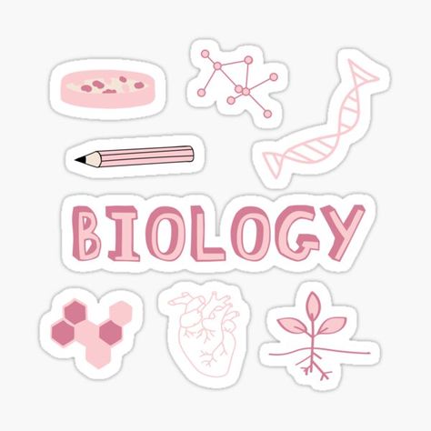 Subject Stickers, Studygram Aesthetic, Penanda Buku, Science Stickers, Homemade Stickers, School Organization Notes, Petri Dish, Tumblr Stickers, School Stickers