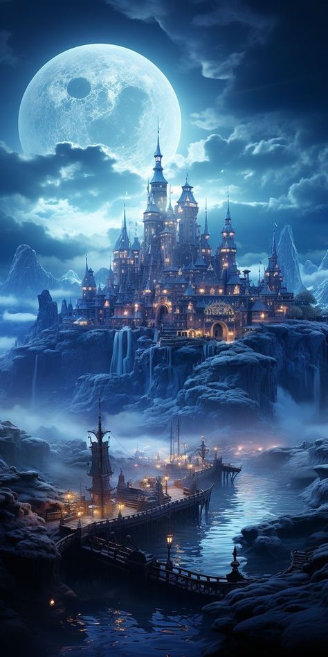 Wow Photo, Dreamy Artwork, Images Harry Potter, 다크 판타지, Fantasy City, Fantasy Castle, Fantasy Places, Cool Wallpapers Art, Fantasy Art Landscapes