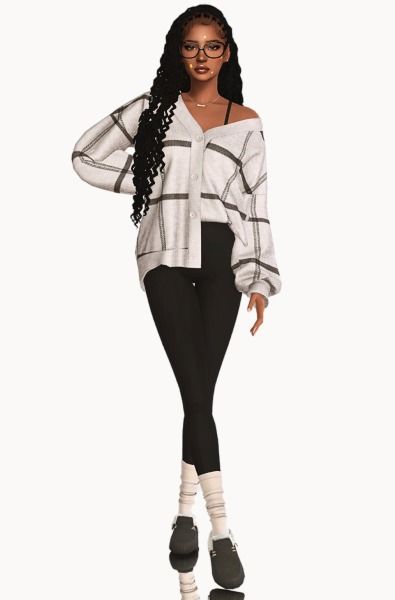 lazy day lookbook 💤 by rensimss 01 - cardigan | leggings | socks | slippers 02 - tank top | flannel | sweatpants | ugg tus... – @rensimss on Tumblr Ugg Coquette Slippers, Girl Uggs, Ugg Coquette, Sweater Shorts, Leggings And Socks, Sims 4 Mods Clothes, Sims Community, Sims 4 Clothing, Lazy Day