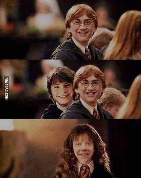 Here Is Why You Should Never Faceswap Harry, Ron And Hermione At The Same Time @Meghan Bruckner Ron E Hermione, Ron Y Hermione, Harry Potter Face, Citate Harry Potter, Ron And Harry, Harry Potter Cosplay, Ron And Hermione, Harry Potter Hermione, Harry Potter Fanfiction