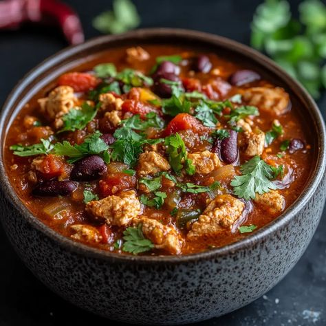 Hearty Leftover Turkey Chili – PHUIIS BLOG Leftover Turkey Chili, Turkey Chili, Thanksgiving Leftovers, Leftover Turkey, Recipes To Make, Soups, Food To Make, Chili, Thanksgiving