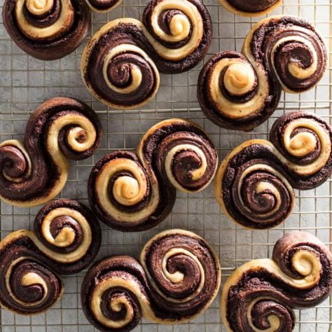 Chocolate Brioche Buns | America's Test Kitchen Using Bread Flour, Chocolate Brioche, Brioche Dough, Chocolate Decadence, Donut Toppings, Caramel Chocolate Bar, Fancy Breakfast, Cookie Toppings, Chocolate Breakfast