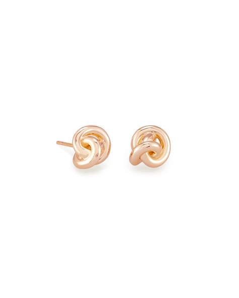 Earrings Kendra Scott, Knot Stud Earrings, Knot Studs, Jewelry Knots, Kendra Scott Earrings, Ear Stack, Knot Earrings, Love Knot, Rose Gold Metal