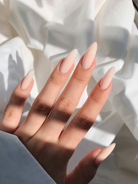 Long Almond, Simple Acrylic Nails, Classy Acrylic Nails, Almond Acrylic Nails, Neutral Nails, Dream Nails, Fire Nails, Classy Nails, Chic Nails