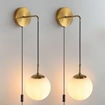 Gold Wall Lamp, Hallway Sconces, Plug In Wall Lights, Bedroom Light Fixtures, Contemporary Light Fixtures, Modern Wall Lamp, Indoor Lighting Fixtures, Modern Wall Sconces, Modern Sconces