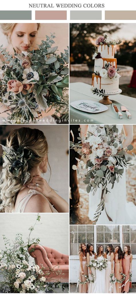 organic lush sage green and dusty rose moody neutral wedding color inspiration Moody Neutral, Neutral Wedding Colors, Wedding Color Combos, Wedding Color Trends, Sage Wedding, Dusty Rose Wedding, Wedding Color Inspiration, Sage Green Wedding, Neutral Wedding