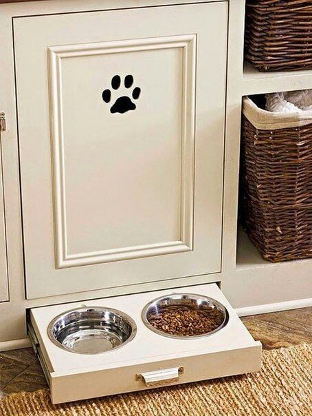 Food Storage Cabinet, Outdoor Kitchen Countertops, Pet Food Storage, Kitchen Wall Lights, Dog Food Storage, Dog Rooms, Animal Room, Trendy Kitchen, Outdoor Kitchen Design