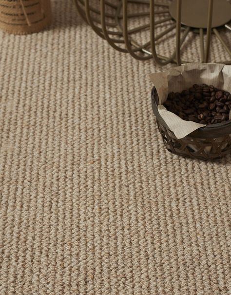 Dartmoor - Golden Beach | Flooring Superstore Carpet For Beach House, Beige Carpet White Walls, Loop Carpet Stairs, Wool Loop Carpet Bedroom, Berber Carpet Living Room, Carpet Flooring Bedroom, Carpet With Rug On Top, Stairs And Living Room, Carpeted Staircase Ideas