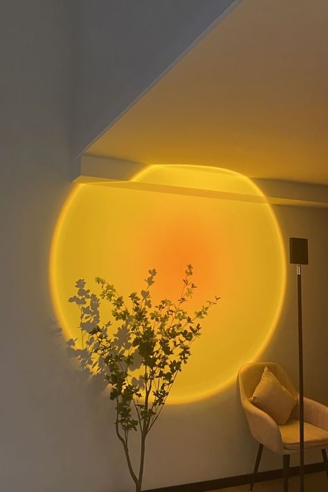 Sunset Projection Lamp, Selfie Lighting, Rgb Lamp, Lighting Room, Projection Lamp, Sunset Lamp, Lamp Decoration, Remote Control, Yellow