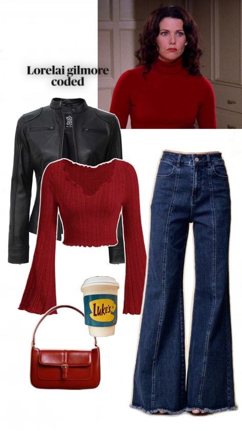 I have been stunned lately by all the outfits of lorelai since I began watching gilmore girls , she’s a fashion icon! Gilmore Girls Clothing, Lorelai Gilmore Style, Gilmore Girls Fashion, Gilmore Girls Outfits, Cool Outfit Ideas, Downtown Outfits, Cool Outfit, Lorelai Gilmore, Girls Fall Outfits