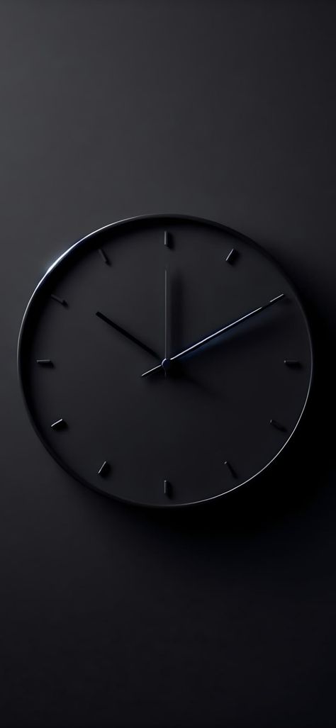 Black Clock Wallpaper, Iphone Wallpaper Clock, Juventus Wallpapers, Black Hd Wallpaper, Black Hd, Product Animation, Assalamualaikum Image, Black Inspiration, Black Phone Wallpaper