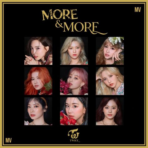 Twice Album Cover, More And More Twice, More More Twice, Twice Group, Twice Album, Art Album, More More, More And More, Album Art