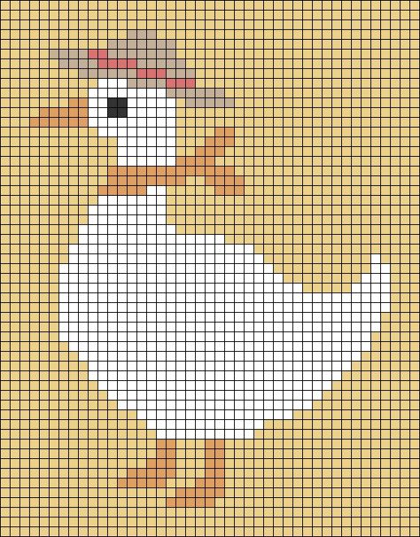 Crochet Templates Pattern, Knitted Tapestry Pattern, Duck Knitting Chart, Goose Tapestry Crochet, Bird Tapestry Crochet, Knit Motif Pattern Charts, Duck Grid Pattern, Cross Stitch Designs Free Embroidery Patterns, Goose Alpha Pattern