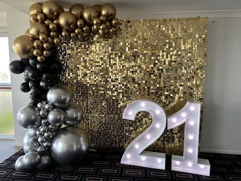 Shimmer wall 
Birthday 
Photo wall
Birthday decor Open Air Photo Booth, Sequin Wall, Photo Booth Hire, Balloon Lights, Shimmer Wall, Champagne Tower, Custom Signage, Postcard Printing, Gold Shimmer