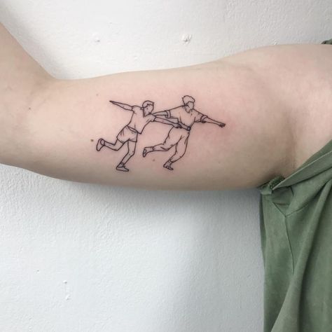 Movie Scene Tattoo, Scene Tattoo, Jamie Bell, Movie Tattoos, Billy Elliot, Fake Diamond, Fairy Tattoo, Black Ink Tattoos, Thigh Tattoo