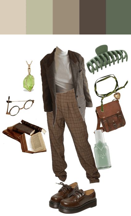 Academia Outfit | ShopLook Cardigan Academia Outfit, Dark Academia Aesthetic Green Outfit, Dark Academia Aesthetic Green, Green Academia Outfit, Dark Academia Png, Green Academia, Academic Aesthetic, Dark Academia Outfits, Academia Outfits