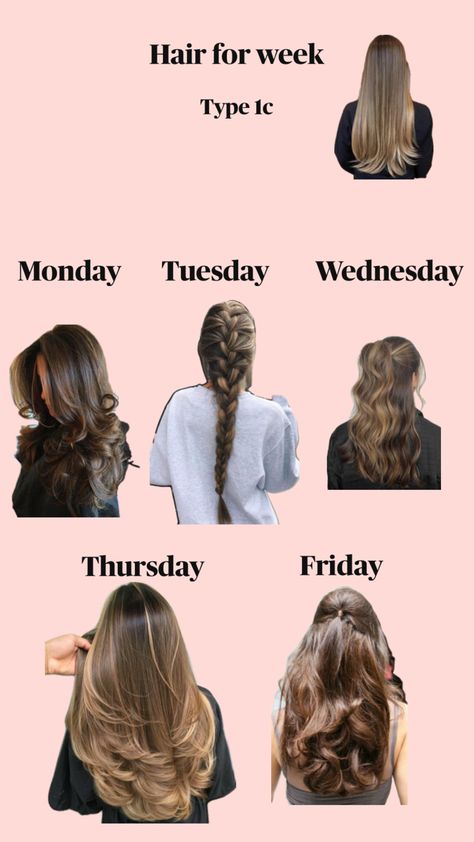 Type 1c #Hair#pretty#type1c#straight 1c Hair Type, Type 1c Hair, 1c Hair, Monday Tuesday Wednesday, Monday Tuesday, Thursday Friday, Hair