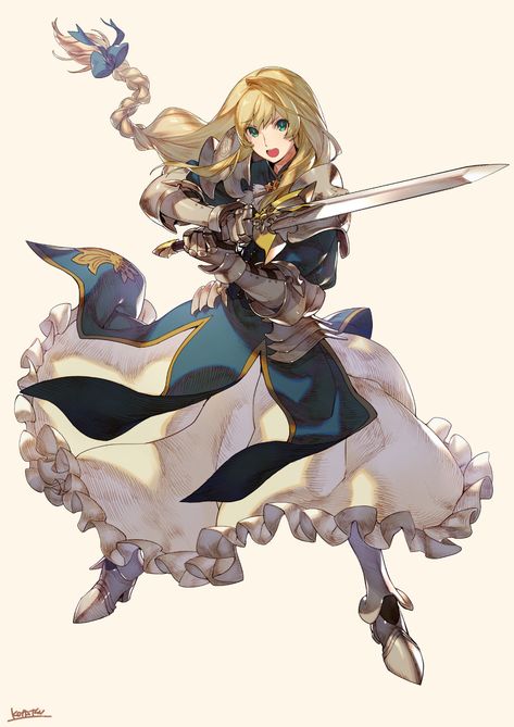 ArtStation - Princess knight, kotatsu g-rough Anime Knight, Heroic Fantasy, Female Knight, Knight Art, 캐릭터 드로잉, Anime Warrior, Female Character Design, Character Design References, Dnd Characters