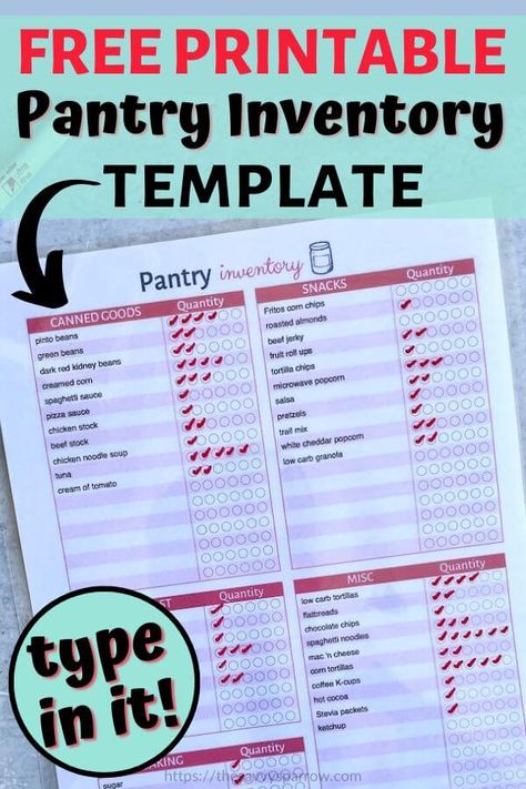 Pantry Checklist Printable, Pantry Organization List Free Printable, Printable Pantry Inventory List, Pantry Stock Up List Food Storage, Pantry Inventory Spreadsheet, Kitchen Inventory List Free Printable, Prepper Pantry Inventory List, Pantry List Inventory Free Printables, Pantry Inventory Printable Free