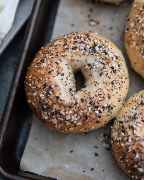 Boiled Bagel Recipe, Everything Bagels, Stromboli Recipe, Breakfast Bagel, Bagel Sandwich, Bagel Shop, Summer Veggies, Bagel Recipe, Healthy Bread