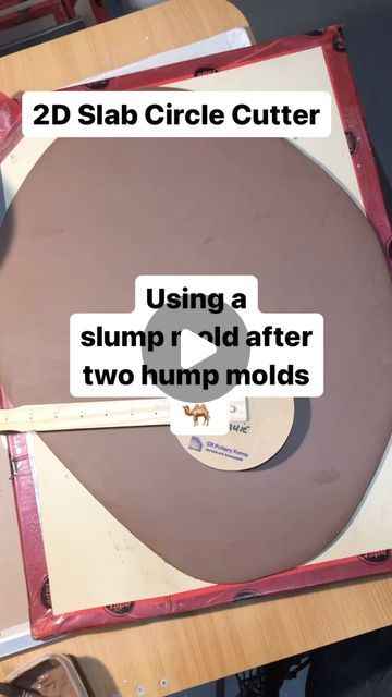 Ceramic Artist & Educator on Instagram: "Sometimes I get really math-minded and figure out the 2D template for a semi-sphere or hemisphere first with a fair amount of guessing or testing but sometimes it’s more fun to just wing it!   If you’ve had difficulty getting a slab into a slump mold in the past, consider using larger slump mold first, and then tapering down to the more dramatic arc, then when you’re ready to put the slab into the slump mold, it’s already close to the slump shape.   Adding darts, removing the access and cutting diagonals will help to keep the seams hidden and create a uniform thickness throughout.  Be sure to compress in order to decrease warpage.   Using a banding wheel to decorate saves time and energy. I’m using a Shimpo. Glides like nothing else.   Got hand buil Hump And Slump Pottery, Ceramic Templates, Slump Mold Pottery, Stiff Slab Ceramics, Press Mold Ceramics, Slip Casting Ceramics Plaster Molds, Wing It, Slumping, Mold Making