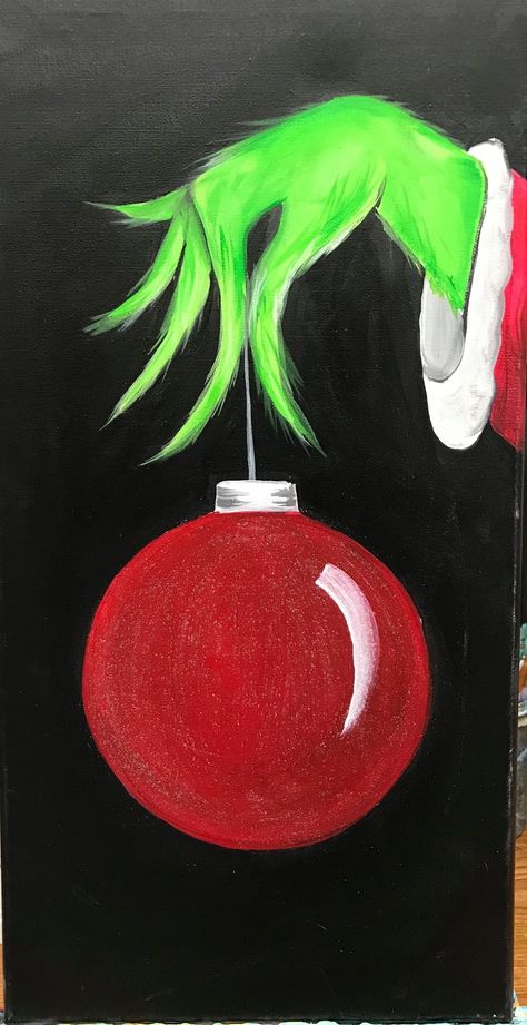 Christmas Window Painting, Christmas Canvas Art, الفن الرقمي, Christmas Paintings On Canvas, Cute Canvas Paintings, Easy Canvas Art, Holiday Painting, Pumpkin Painting, Canvas Painting Designs