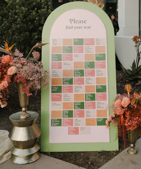 seating chart 2024 Bride Trends, Unique Seating Chart Wedding, Wedding Budget Tips, Wes Anderson Wedding, Sophia Coppola, Find Your Seat, Design Boards, Wedding Budget, Budget Tips