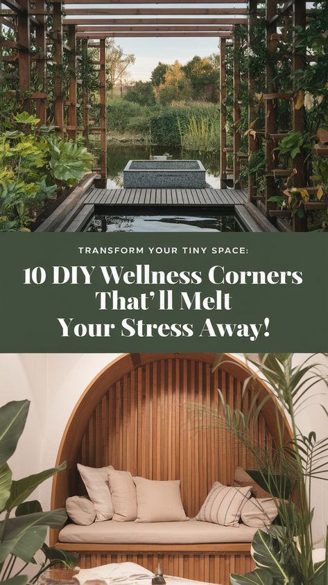 Transform Your Tiny Space: 10 DIY Wellness Corners That'll Melt Your Stress Away! Wellness Corner, Home Easy Diy, Zen Corner, Small Spaces Ideas, Diy Wellness, Maximizing Small Spaces, Wellness Home, Maximize Small Space, Zen Garden Design