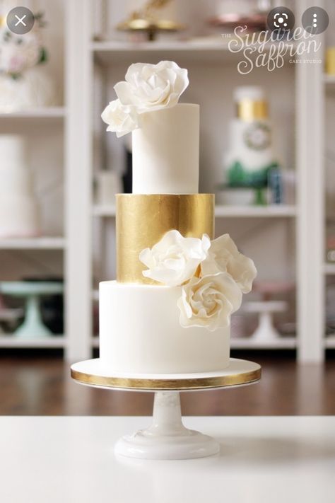 Cake For 60 People, Contemporary Wedding Cake, Modern Wedding Cake Designs, Saffron Cake, Wedding Cake Dessert Table, Contemporary Wedding Cakes, Deco Cake, Art Deco Cake, London Cake