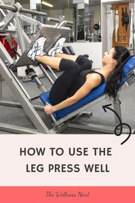 How low should you go on the leg press is one of strength trainings biggest questions. And the answer is - probably lower than you're going right now!  We asked a top strength training expert about this - and all our other leg press questions - to get the best leg day guide ever. If you're a leg press fan give this a read before your next session to improve your results. Leg Press Workout, Single Leg Press, Seated Leg Press, Leg Press Machine, Flatten Tummy, Swimming Tips, Fitness Tips For Women, Lower Abs, Leg Press