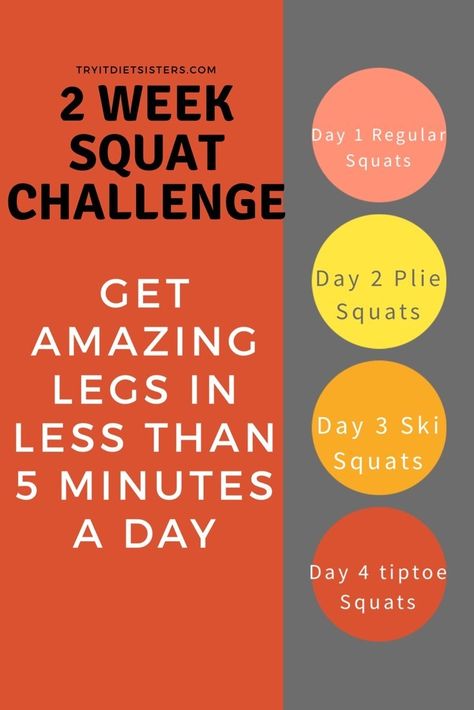 2 week Squat Challenge- easy and it works! - Try it Diet Sisters Lose Thigh Fat Fast, Month Workout Challenge, Plie Squats, Lose Thigh Fat, Chair Pose, Squat Challenge, Lose Inches, Popular Workouts, Thigh Fat