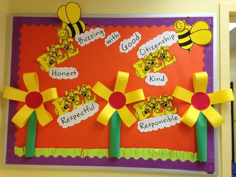 3D bulletin board for good citizenship 3d Bulletin Boards, Character Education Bulletin Boards, Creative Bulletin Boards, Kindergarten Social Studies, Corkboard Ideas Decor, Bulletin Board Ideas, Good Citizen, Student Jobs, Signature Ideas