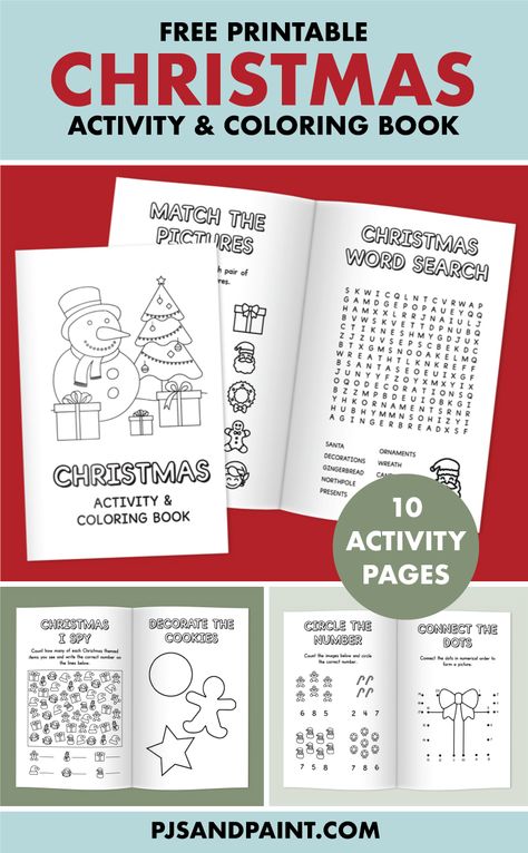 Free Printable Christmas Books, Printable Coloring Book Christmas, Christmas Activity Book Printable, Christmas Coloring Books Free Printable, Christmas Activity Sheets Free Printable, Christmas Activities Printables, Christmas Activity Pages, Christmas Activity Sheets, Christmas Booklet