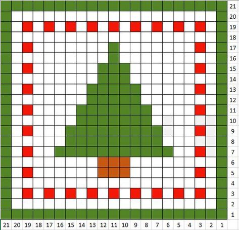 Crochet Christmas Graphs, Christmas Crochet Pixel Grid, Crochet Grid Patterns Christmas, Christmas Tree Granny Square Crochet, Perler Christmas Tree, Pixel Crochet Christmas, Crochet Tapestry Christmas, Pixel Art Christmas Tree, Christmas C2c Crochet Patterns