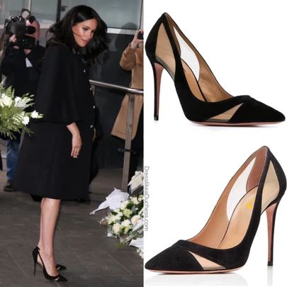 Meghan Markle Shoes, Heels Designer, Aquazzura Shoes, Strappy Stilettos, Dressed To The Nines, My Wife Is, Shoe Fits, Shoe Closet, Royal Wedding