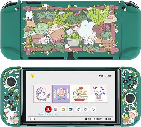 Oled Switch, Bunny Garden, Nintendo Switch Case, Daily Bumps, Nintendo Switch Oled, Nintendo Switch Accessories, Video Games Nintendo, Pink Skull, Space Cat