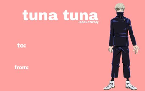 Jujutsu Kaisen Valentine, Anime Valentines Cards Funny, Jjk Valentine Cards, Jjk Valentines, Silly Pick Up Lines, Silly Valentines Cards, Anime Valentines Cards, Cursed Valentines, Valentines Cards Ideas